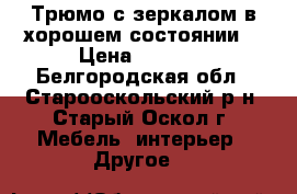Трюмо с зеркалом в хорошем состоянии  › Цена ­ 1 500 - Белгородская обл., Старооскольский р-н, Старый Оскол г. Мебель, интерьер » Другое   